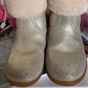 *Ugg* gold shimmer toddler girl boots